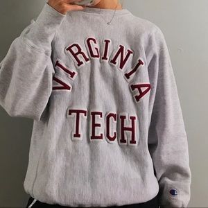Vintage Virginia Tech Reverse Weave